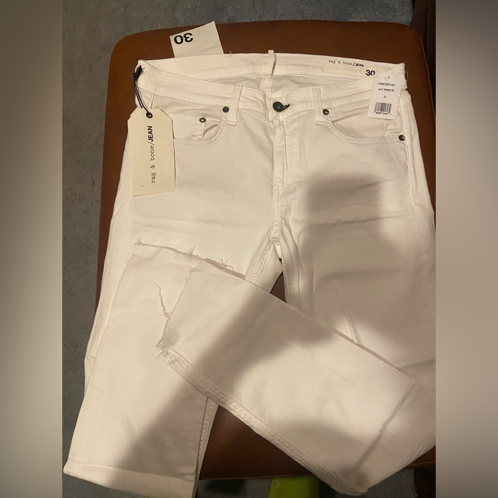 NWT! Rag & Bone Dre Capri whites jeanss Sz 30 - Picture 2 of 6